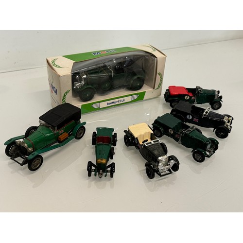 213 - Diecast model toys, a collection of Bentley motor cars. Matchbox etc.

This lot is available for in-... 