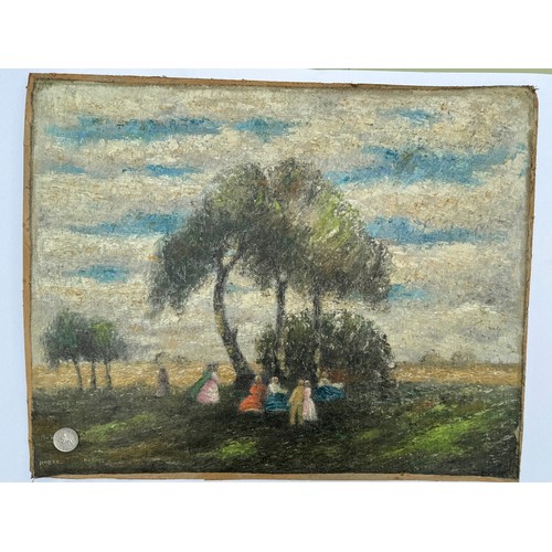 59 - Original oil on canvas scene by Hungarian artist Károly Kotász (1872-1941). His work is shown at the... 