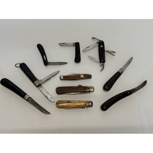 340 - 10 folding pocket knives, Joseph Rodgers etc.

This lot is available for in-house shipping