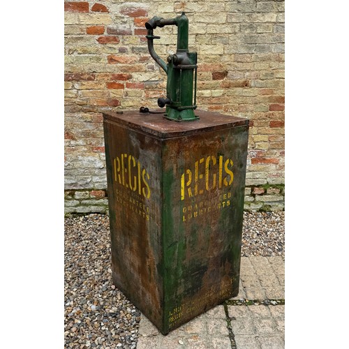 367 - Automobilia, Oil Can, Vintage Advertising, a pre-war garage forecourt oil dispenser wwith original p... 