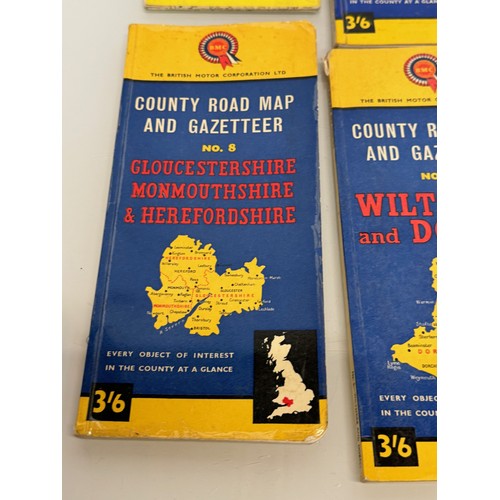 370 - Automobilia, BMC road maps and gazetteers, and two others.

This lot is available for in-house shipp... 