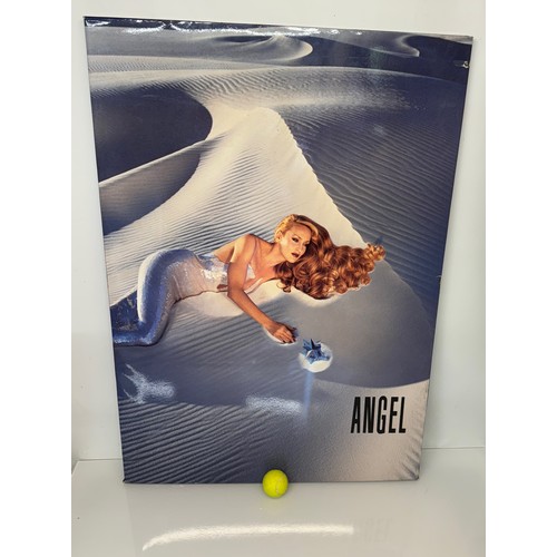 408 - C20th Fashion advertising, a large point of sale board featuring super model Jerry Hall advertising ... 