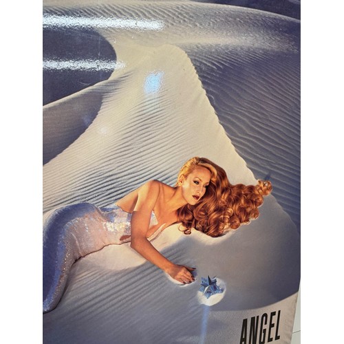 408 - C20th Fashion advertising, a large point of sale board featuring super model Jerry Hall advertising ... 