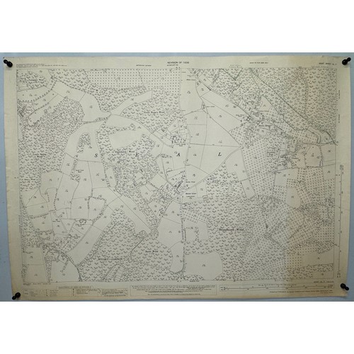 455 - Ephemera, five large Ordinance Survey maps of Kent 1939 each 104 cm x 74 cm.

This lot is available ... 