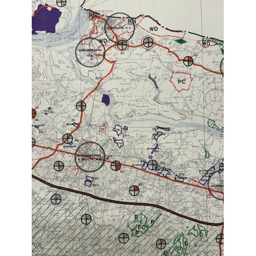 456 - Kent, county of England, Three maps showing predicted development dated 1947. Each is 110 cm x 62 cm... 