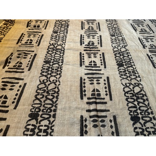 21 - African textile panel, small sections joined then over printed, 171 cm x 115 cm.

This lot is availa... 