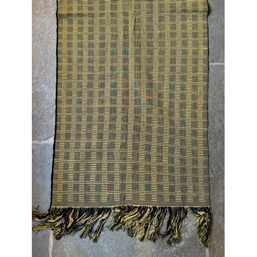 26 - African woven textile panel, 150cm x 58 cm.

This lot is available for in-house shipping