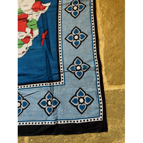 29 - A khanga cloth from Tanzania congradulating Barack Obama on his selection as US President. 144 cm x ... 