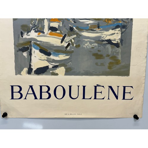 48 - Art, a Gallery poster advertising the work of  French artist Eugène Baboulène, 78.5 cm x 53 cm.

Thi... 