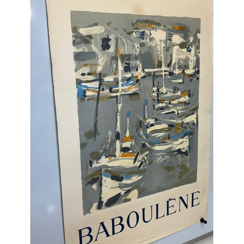 48 - Art, a Gallery poster advertising the work of  French artist Eugène Baboulène, 78.5 cm x 53 cm.

Thi... 