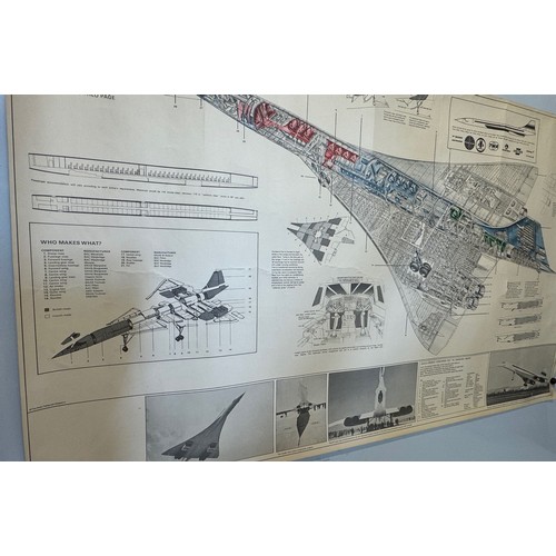 67 - Aviation interest, BOAC Concorde poster, 101 cm x 63 cm.

This lot is available for in-house shippin... 