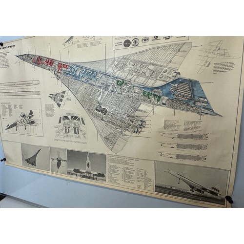 67 - Aviation interest, BOAC Concorde poster, 101 cm x 63 cm.

This lot is available for in-house shippin... 