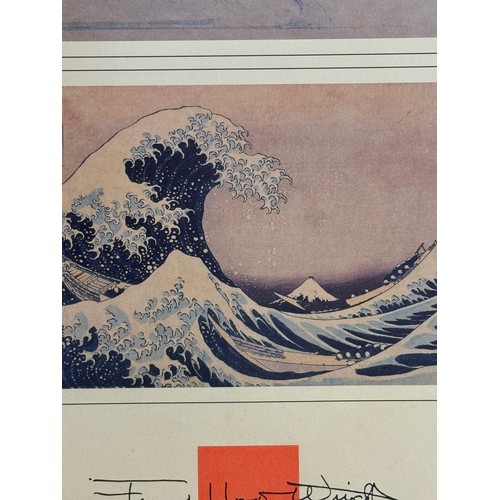 69 - Gallery Art poster for Frank Lloyd Wright and Japanese Art at the Phoenix Art Museum 1995, 91 cm x 2... 