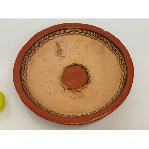 71 - Decorated terracotta bowl, 

This lot is available for in-house shipping