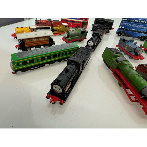 160 - Die cast models, Thomas the tank engine trains. And route master buses, etc.

This lot is available ... 