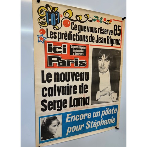 199 - A Newspaper advertising poster featuring Princess Stephanie of Monaco, 76 cm x 58 cm.

This lot is a... 