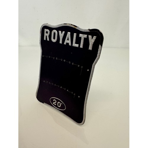 203 - Shop display a point of sale advertising display stand for Royalty writing instruments, 20 cm x 15.5... 