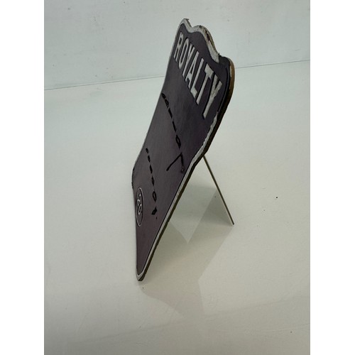 203 - Shop display a point of sale advertising display stand for Royalty writing instruments, 20 cm x 15.5... 