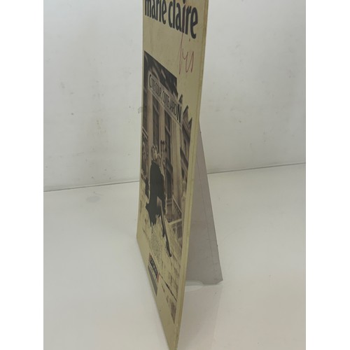 205 - Shop display an advertising sign for the journal Marie Claire bis, 40 cm x 26 cm.

This lot is avail... 