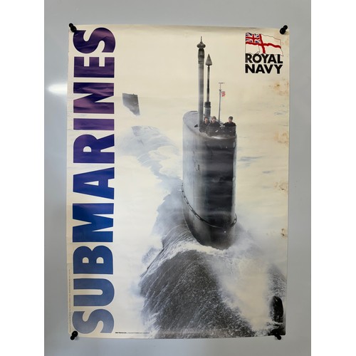 289 - Military ephemera, Royal Navy recruitment poster for Submariners, 84 cm x 60 cm.

This lot is availa... 