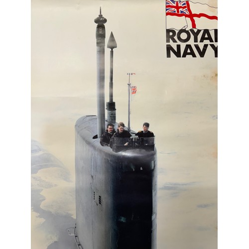 289 - Military ephemera, Royal Navy recruitment poster for Submariners, 84 cm x 60 cm.

This lot is availa... 