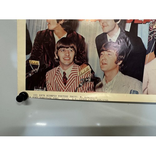 295 - Pop music, Beatles poster produced in NY 1979, 70 cm x 62 cm.

This lot is available for in-house sh... 