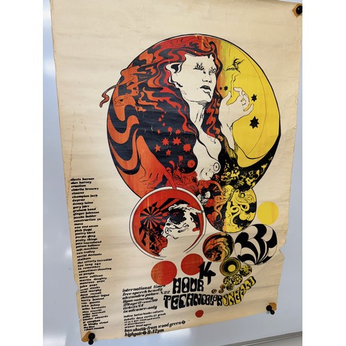 301 - Psychodelia 1960’s, Alexander Palace concert poster. 74 cm x 50cm.

This lot is available for in-hou... 