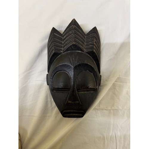 317 - Hand Carved Vintage Ornamental Wall Art Wooden Mask.  

This lot is available for in-house shipping