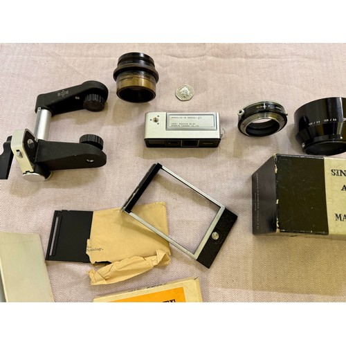 310 - A collection of Vintage Camera Equipment including a Minolta Spy Camera, Mamimya Medium Format Camer... 