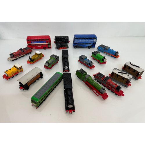 360 - Die cast models, Thomas the tank engine trains. And route master buses, etc.

This lot is available ... 