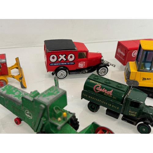 361 - Die cast toys, model military vehicle’s, tanks, armoured cars etc and commercial vehicles and lorrie... 