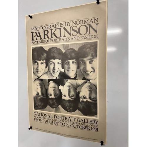 50 - Pop Music, photographic interest, gallery poster for a Norman Parkinson exhibition in 1981, 76 cm x ... 