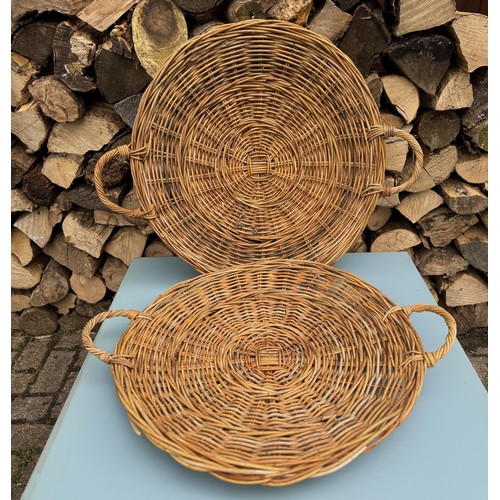 549 - Two woven bread platters. 60 cm in dia.

This lot is available for in-house shipping