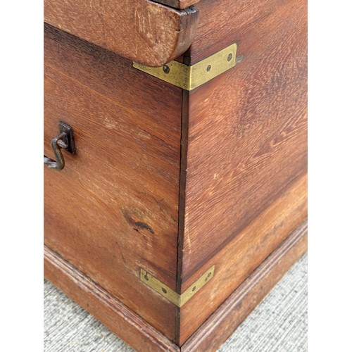 7 - Oak storage chest with two inner sliding drawer sections, 80 cm x 48 cm x 55 cm high.

This lot is c... 