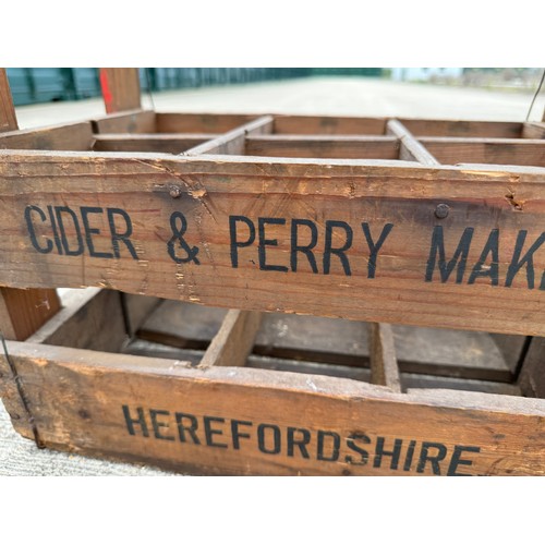 84 - Breweryana, a wooden cider crate marked for H Westons & Sons of Herefordshire, 14 inches x 9.5 inche... 