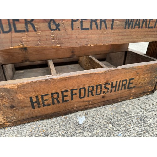 84 - Breweryana, a wooden cider crate marked for H Westons & Sons of Herefordshire, 14 inches x 9.5 inche... 