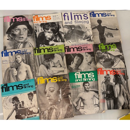 166 - Movie and film ephemera, a collection of Films and Filming magazine 1960’s – 1980’s.

This lot is av... 