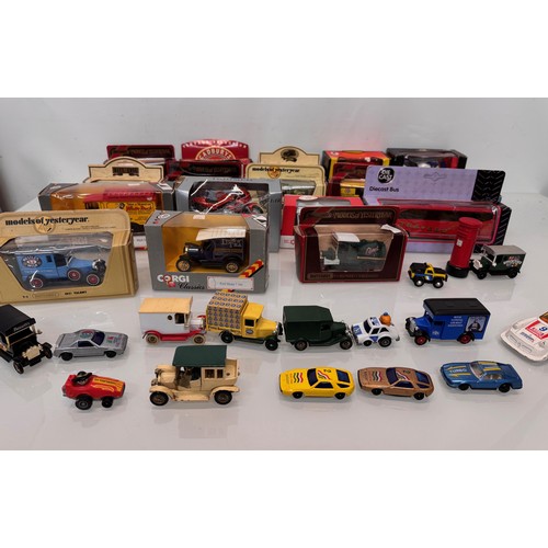 170 - Diecast toys, a collection of loose and boxed promotional vechiles motorcycles cars and trucks.

Thi... 