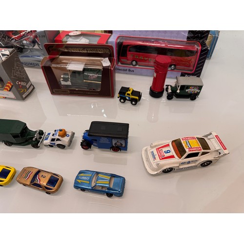 170 - Diecast toys, a collection of loose and boxed promotional vechiles motorcycles cars and trucks.

Thi... 