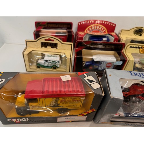 170 - Diecast toys, a collection of loose and boxed promotional vechiles motorcycles cars and trucks.

Thi... 