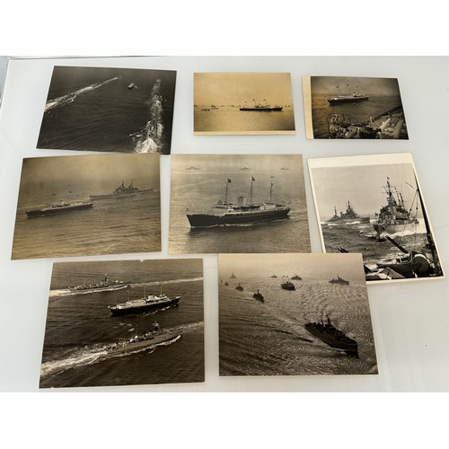 172 - Maritime, Royal ephemera, a collection of large Press photographs of HMS Britannia at work.

This lo... 