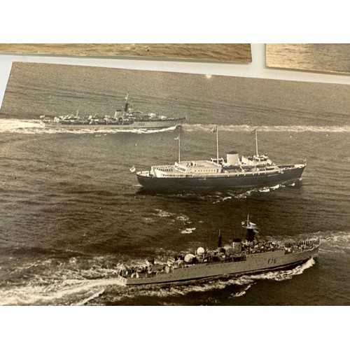 172 - Maritime, Royal ephemera, a collection of large Press photographs of HMS Britannia at work.

This lo... 