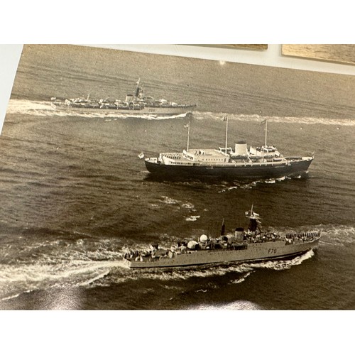 172 - Maritime, Royal ephemera, a collection of large Press photographs of HMS Britannia at work.

This lo... 