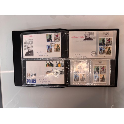 175 - Stamps, five albums of UK first day covers.

This lot is available for in-house shipping