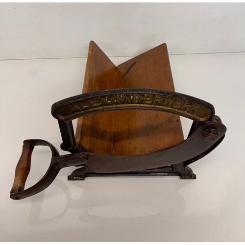 176 - Kitchenalia, early C19th century bread cutter.

This lot is available for in-house shipping