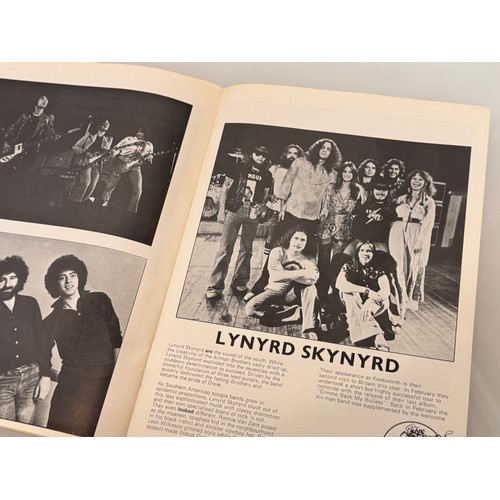 73 - Music memorabilia, Rock and Pop programmes, Knebworth concert programme Rolling Stones Lynard Skynrd... 