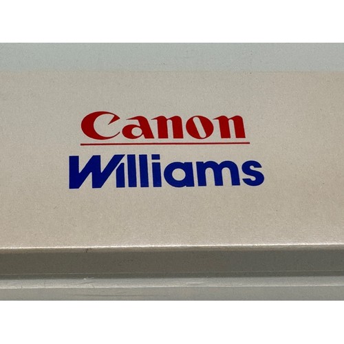 180 - Motor racing, wristwatch, automobilia, a Canon Williams Renault F1 promotional watch in its box with... 