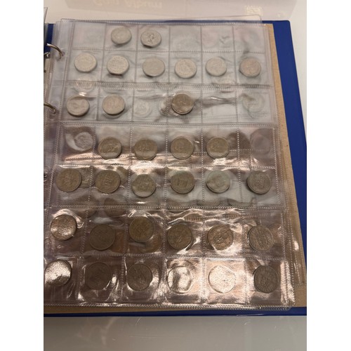 184 - Coins, a collection in two albums of British coins.

This lot is available for in-house shipping