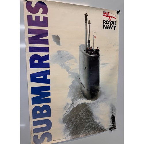 52 - Royal Navy recruitment poster for submarines, 84 cm x 60 cm

This lot is available for in-house ship... 