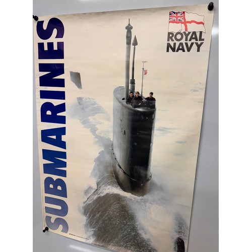 52 - Royal Navy recruitment poster for submarines, 84 cm x 60 cm

This lot is available for in-house ship... 